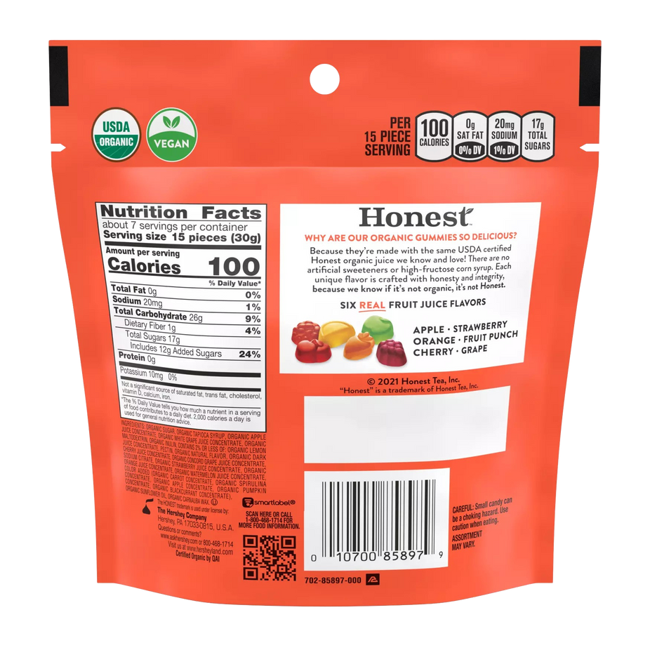 Organic Gummies Mixed Fruit