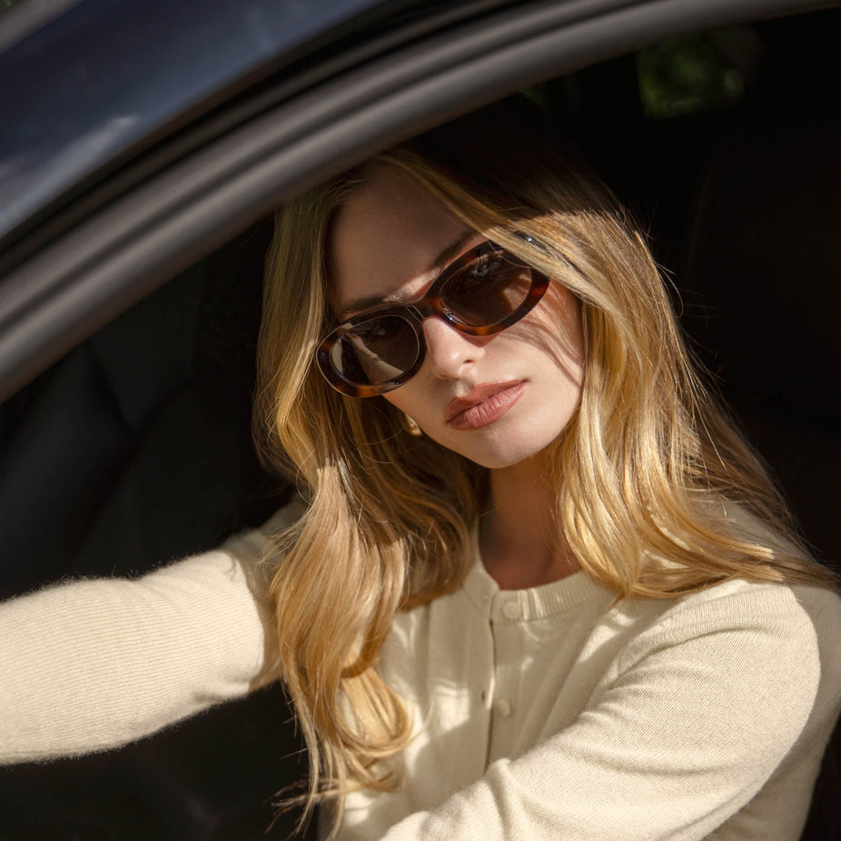 Celeste Oval Italian Acetate Sunglasses