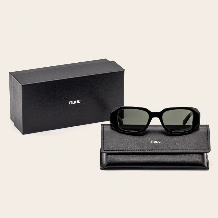 Gabriele Rectangle Italian Acetate Sunglasses