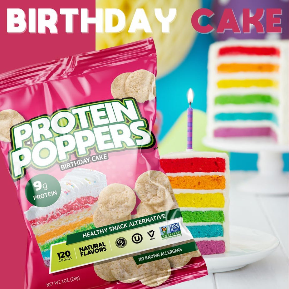 Birthday Cake Protein Poppers (10 Pack)