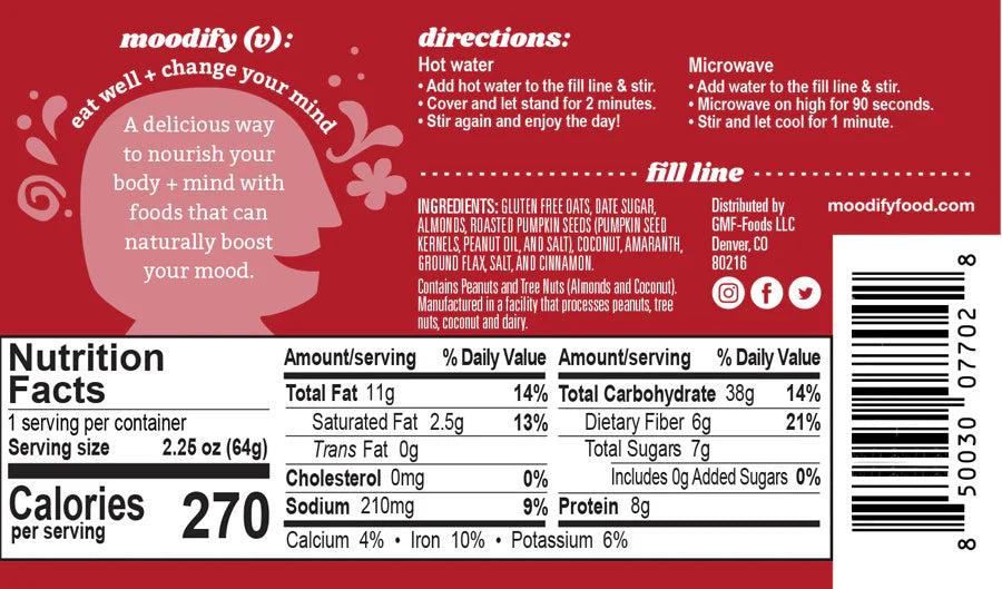 It's Nuts Instant Oatmeal (6 Pack)