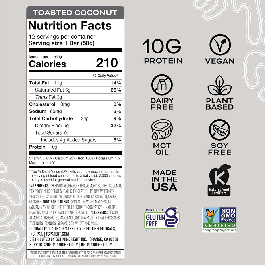 Toasted Coconut Infused Bar (12 CT)