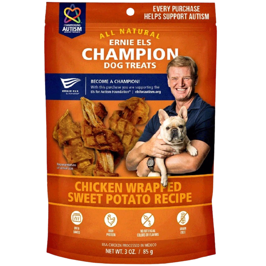 Chicken Wrapped Sweet Potato Dog Treats