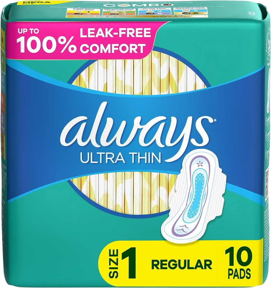 Ultra Thin Regular Pads with Flexi-Wings (10 pads)