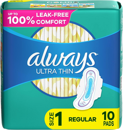 Ultra Thin Regular Pads with Flexi-Wings (10 pads)
