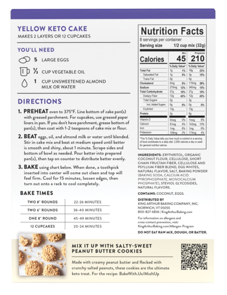 Yellow Keto Cake Mix