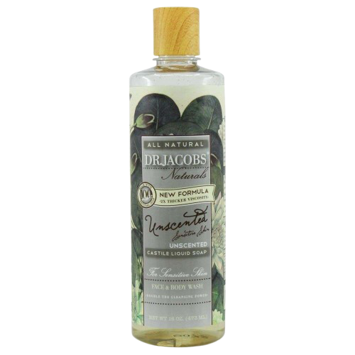 Unscented Liquid Castile Soap Body Wash