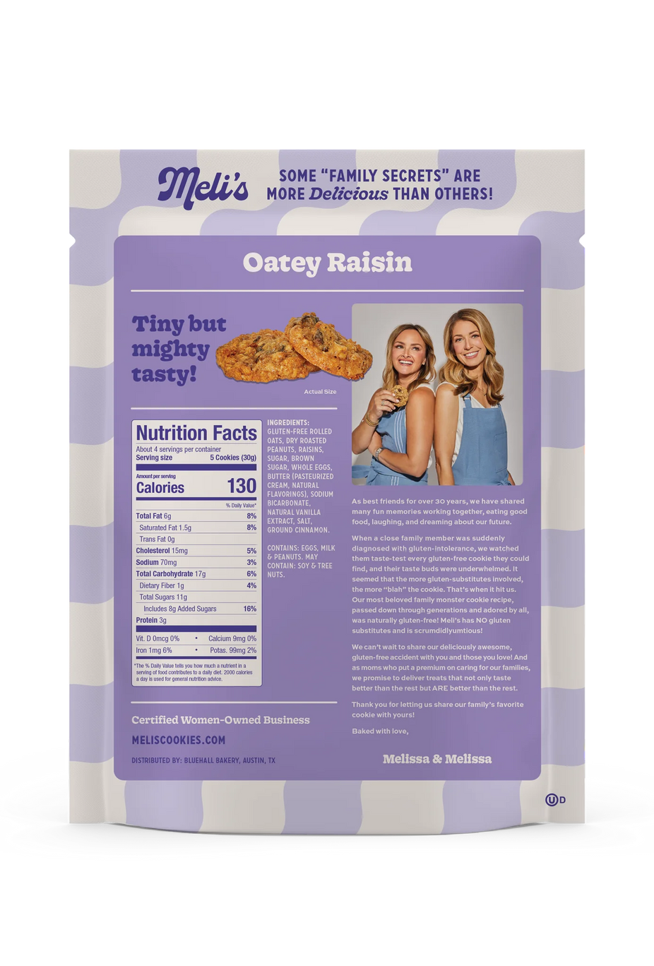 Gluten-Free Oatey Raisin Mini Cookies