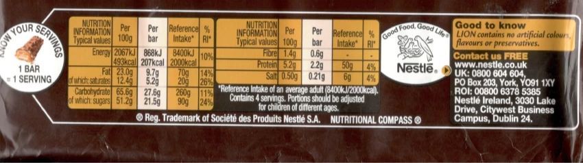 Lion Chocolate Bar (12 Pack)