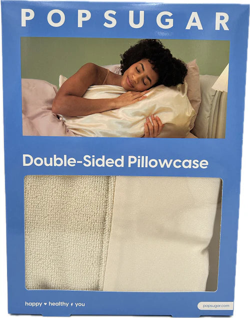 Satin And Terry Cloth Double-Sided Pillowcase