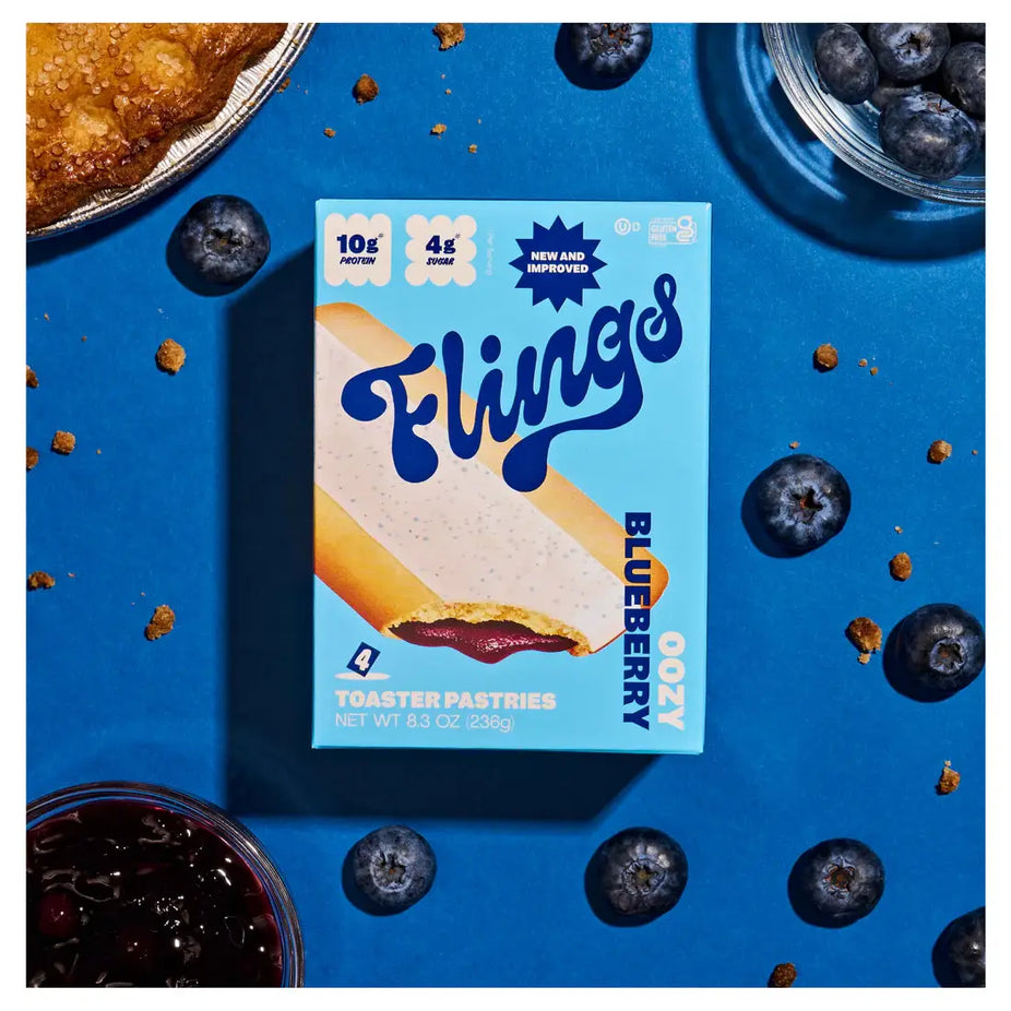Protein Oozy Blueberry Toaster Pastries