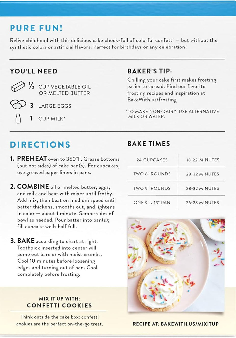 Gluten-Free  Confetti Cake Mix