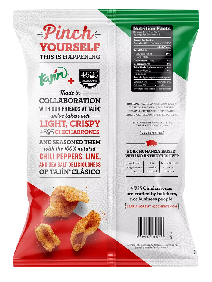 Tajin Chile Limon Chicharrones Fried Pork Rinds