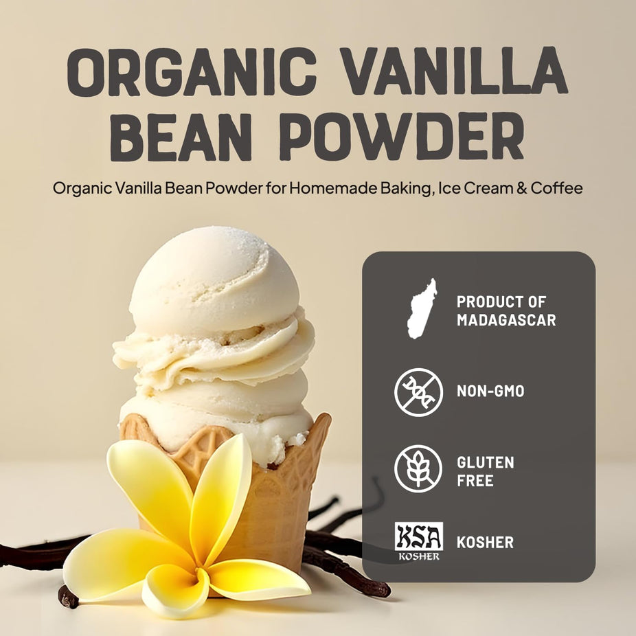 Organic Vanilla Bean Powder