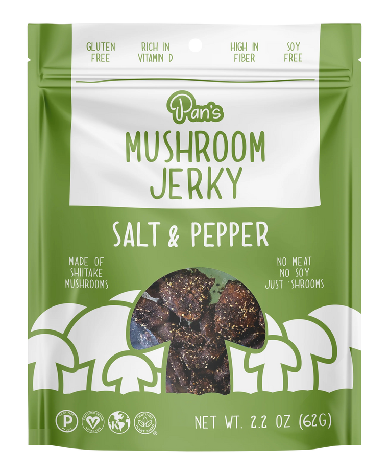 Salt & Pepper Mushroom Jerky