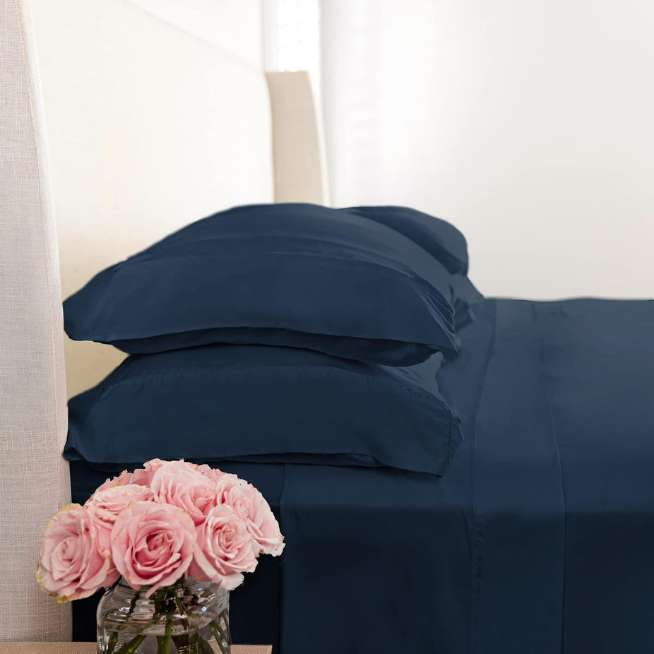 Woven Sheet Set in Suede Blue (Califorina King)