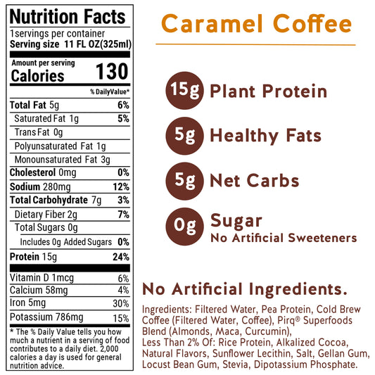 Caramel Coffee Plant Protein Shake (4 Pack)