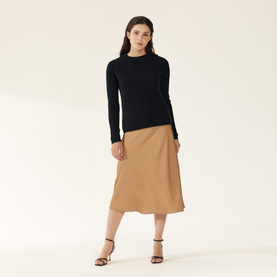 Ava Chunky Cashmere Crewneck