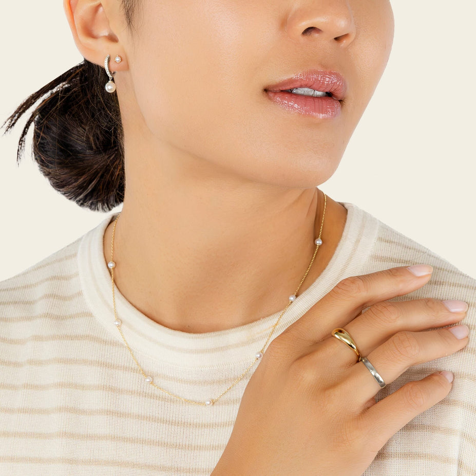 14k Solid Gold Bold Stacker Ring