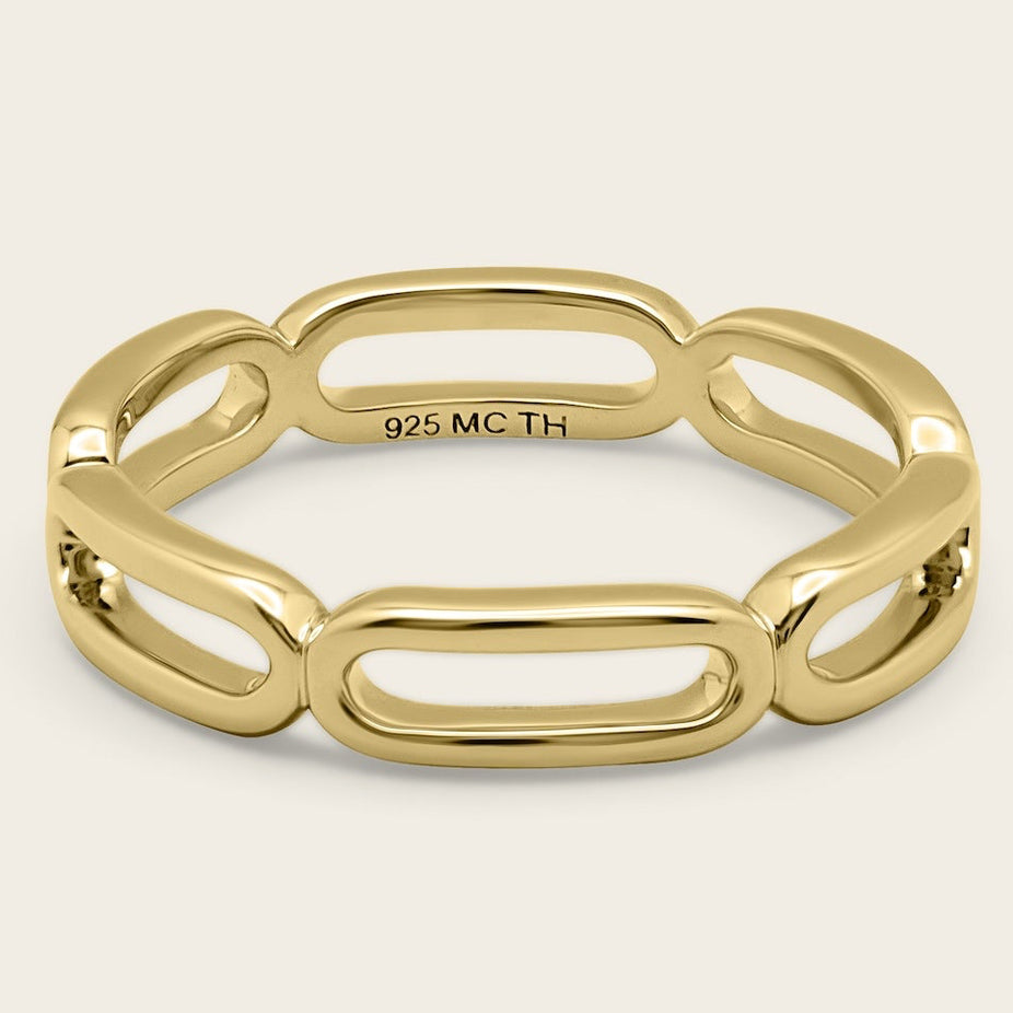 Paperclip Chain Ring