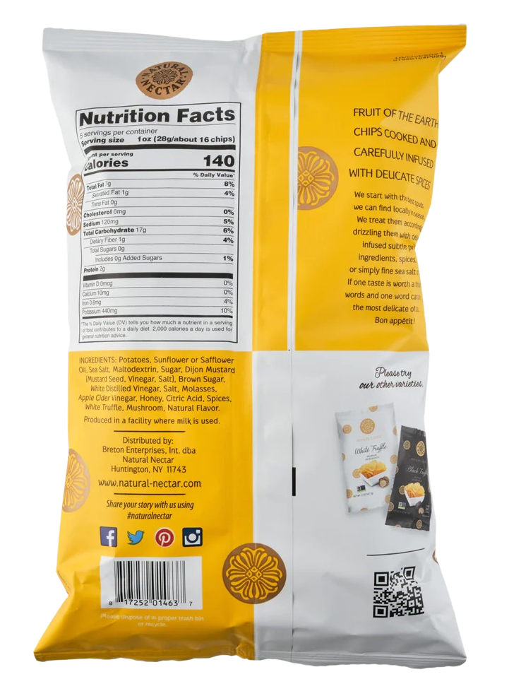 Honey Mustard and White Truffle Potato Chips
