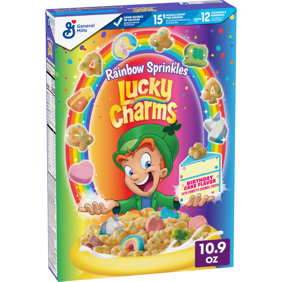 Lucky Charms Rainbow Sprinkles Cereal With Marshmallows