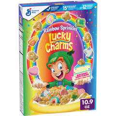 Lucky Charms Rainbow Sprinkles Cereal With Marshmallows