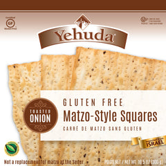 Gluten Free Toasted Onion Matzo Squares