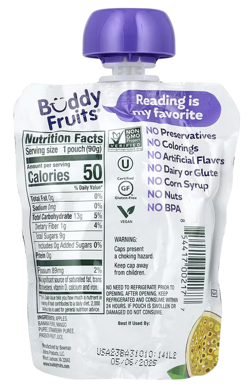 Original Apple & Multifruit Fruit Pouch (18 Pack)