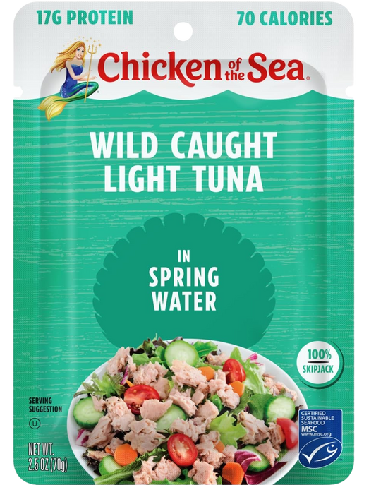 Wild Caught Light Tuna In Spring Water (12 Pack)