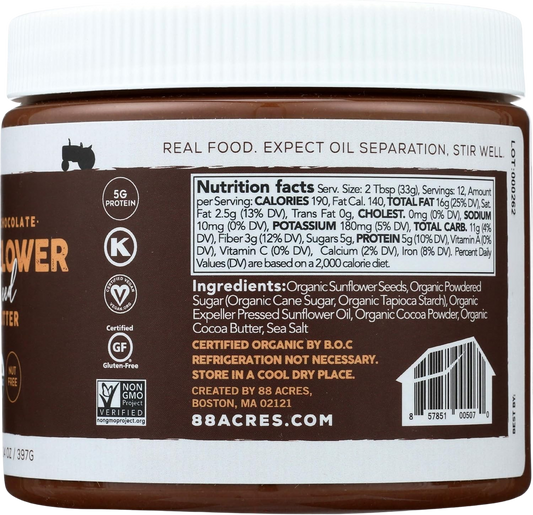 Dark Chocolate Sunflower Seed Butter