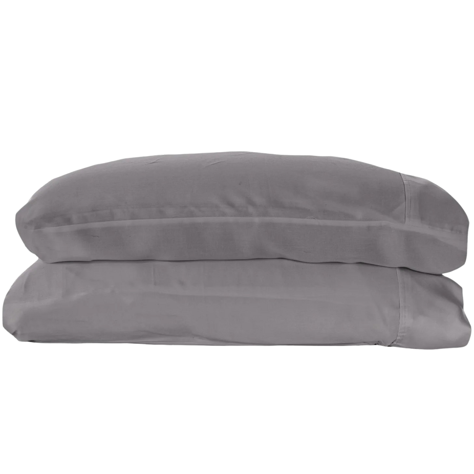 Woven Pillowcase Set in Feather (Queen)
