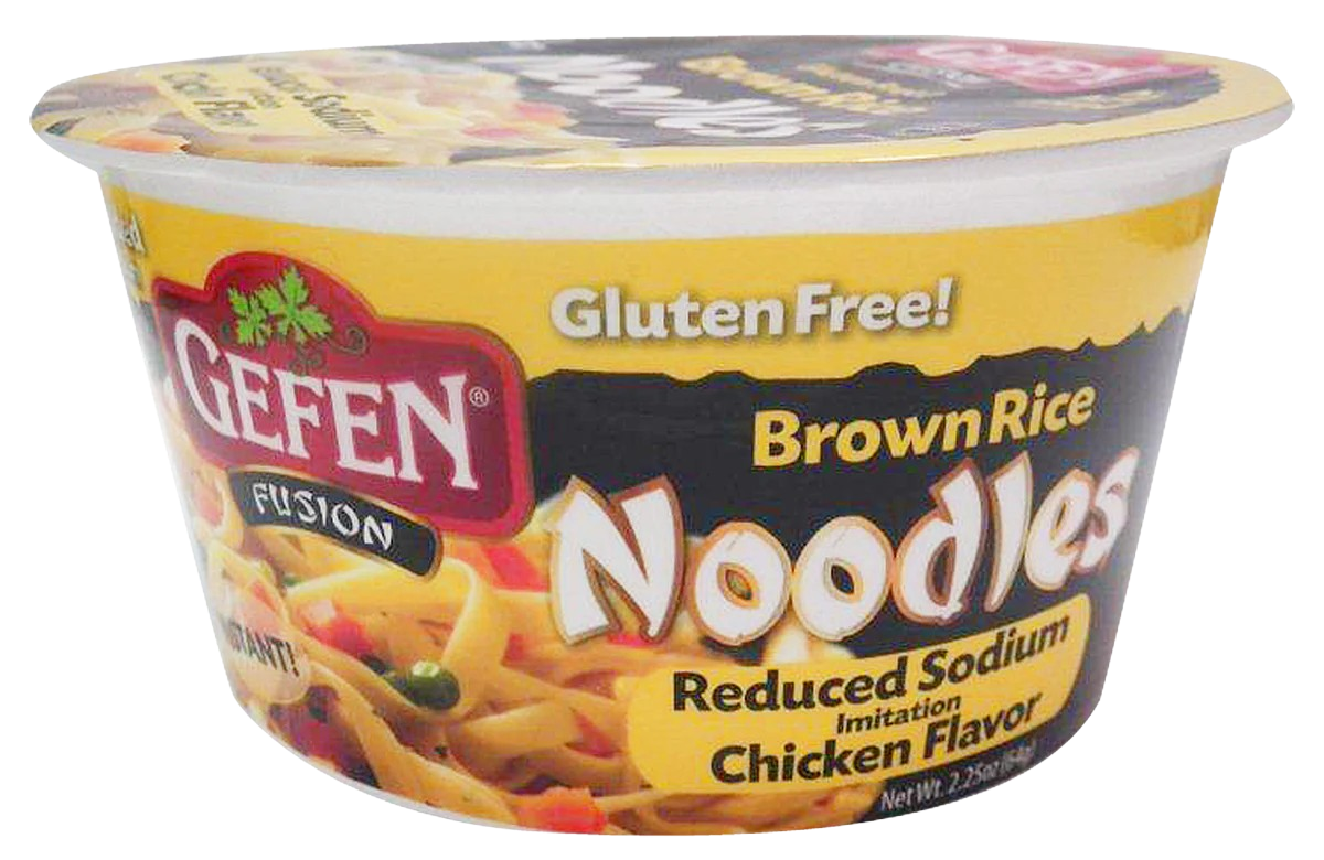 Gefen Chicken Flavor Brown Rice Noodle Soup, Low Sodium Martie