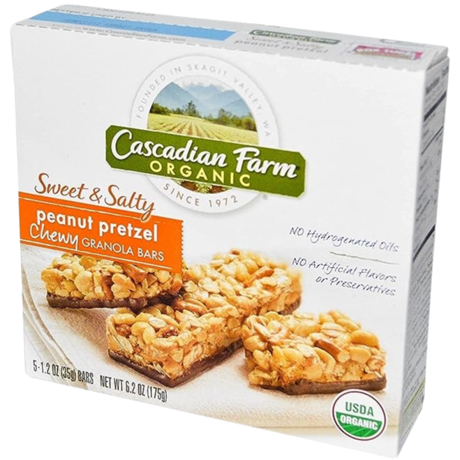 Organic Sweet & Saty Chewy Granola Bars Peanut Pretzel (5 CT)