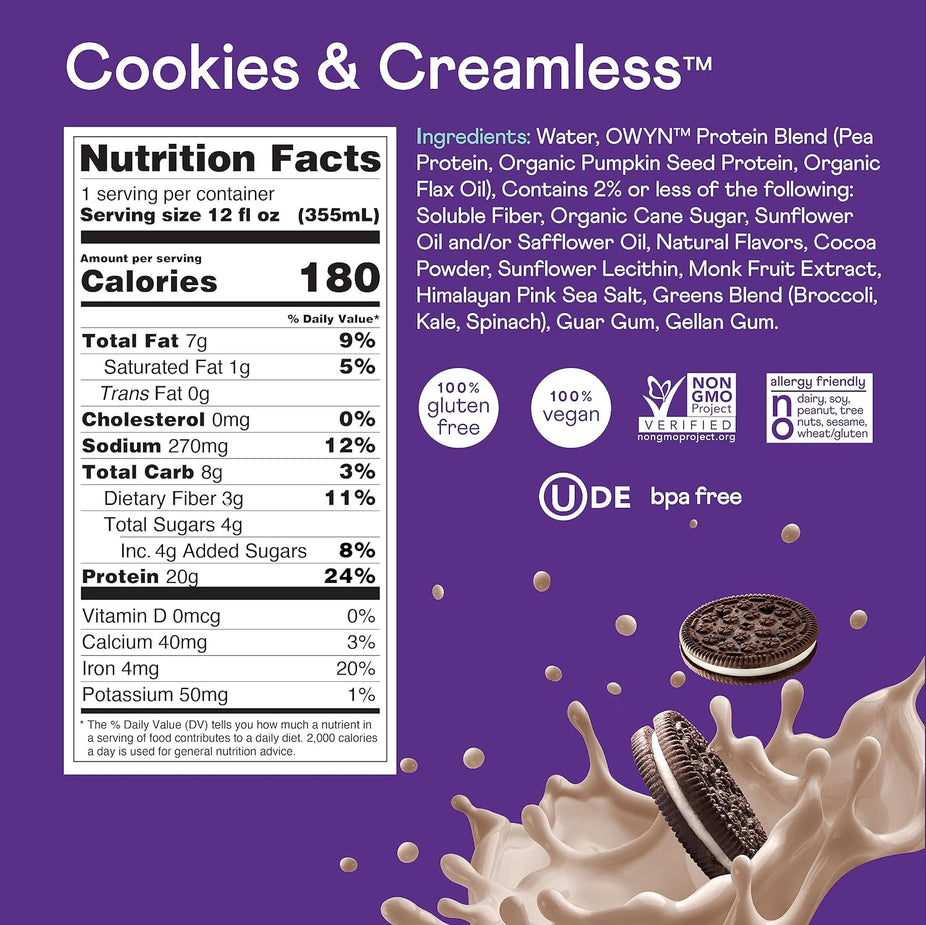 Cookies & Creamless Protein Shake (2 Pack)