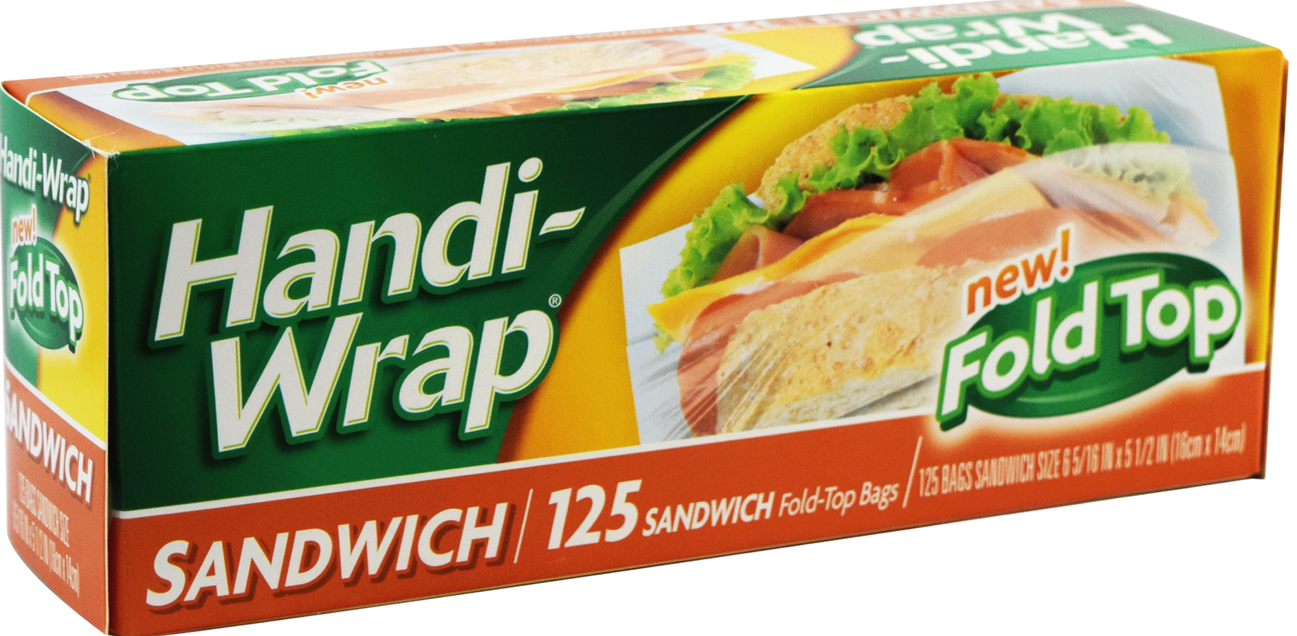 125 Sandwich Fold-Top Bags