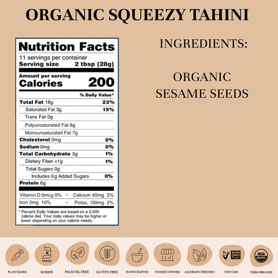 Tahini Creamy Sesame Sauce - Squeeze Bottle