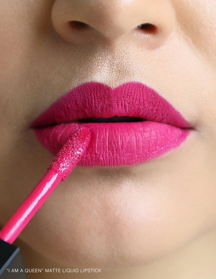 Matte Liquid Lipstick- I Am A Queen (Bright Pink)