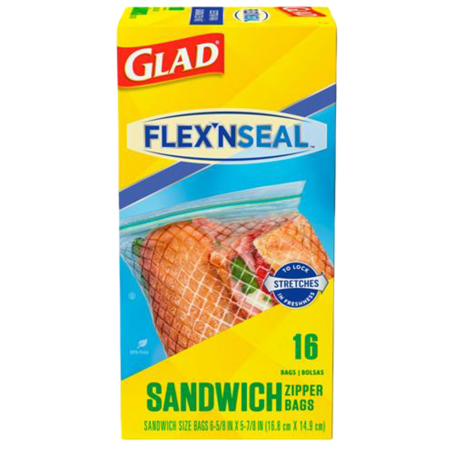 Flex N Seal Sandwich Bags (16 CT)