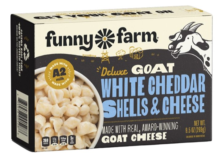 Goat White Cheddar Shells And Cheese Entree (8 Pack)