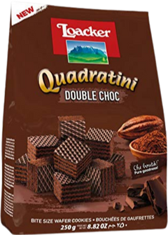 Quadratini Double Chocolate Wafer