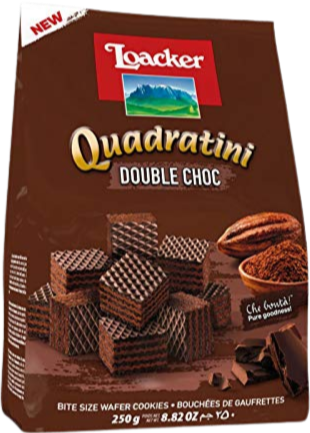 Quadratini Double Chocolate Wafer