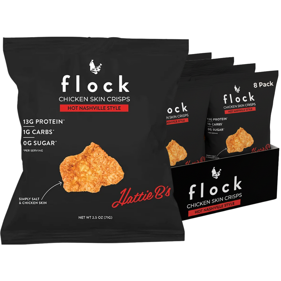 Hot Nashville Chicken Skin Crisps (8 Pack)