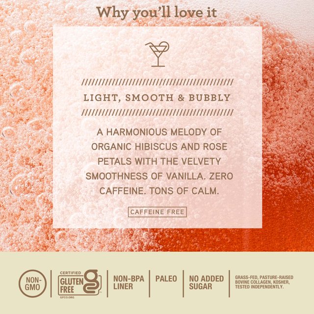 Hibiscus Vanilla Collagen Sparkling Tea