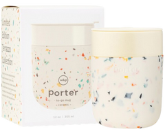 12oz Ceramic Travel Mug - Terrazzo Cream