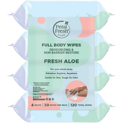 Fresh Aloe Full Body Deodorizing & Restoring Wipe (4 Pack)