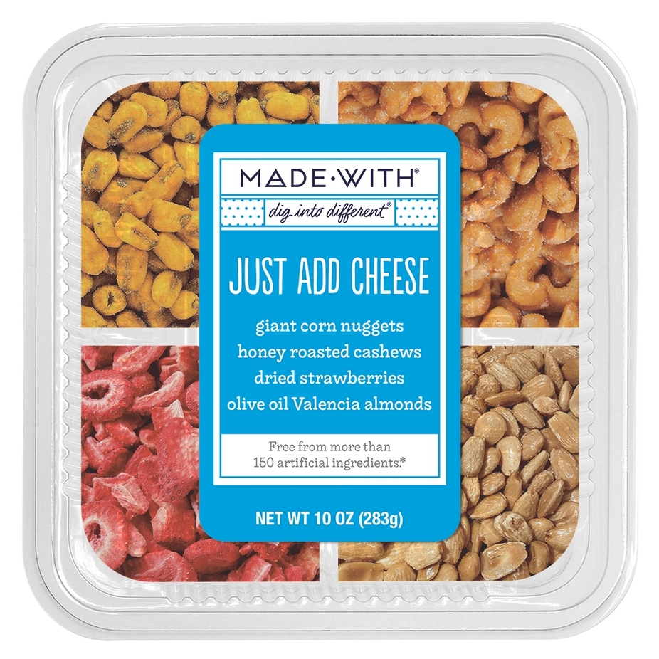 Honey Roasted Cashews, Dried Strawberries, Olive Oil Valencia Almonds