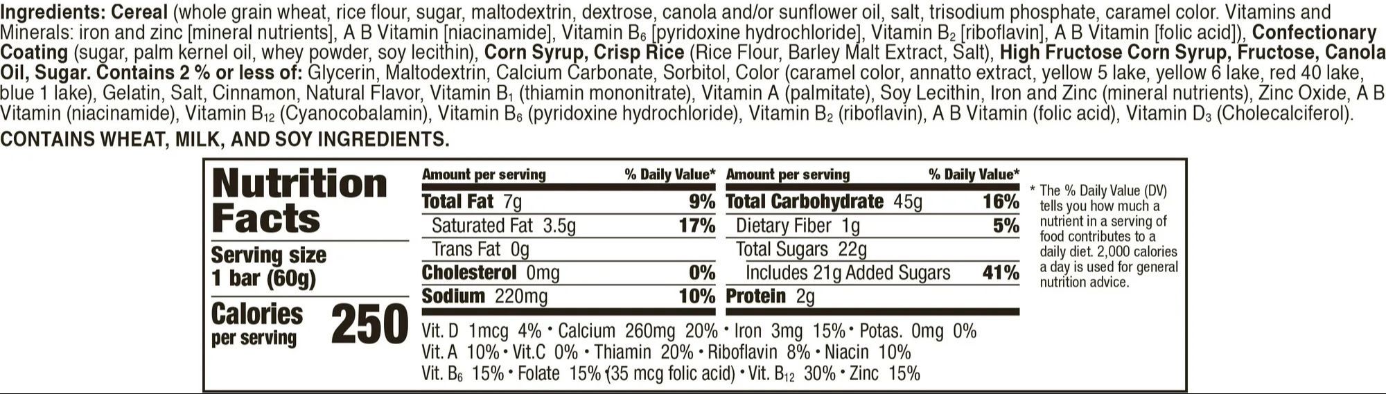 Cinnamon Treat Bars - King Size (12 CT)