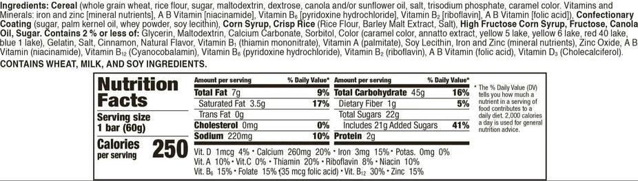 Cinnamon Treat Bars - King Size (12 CT)
