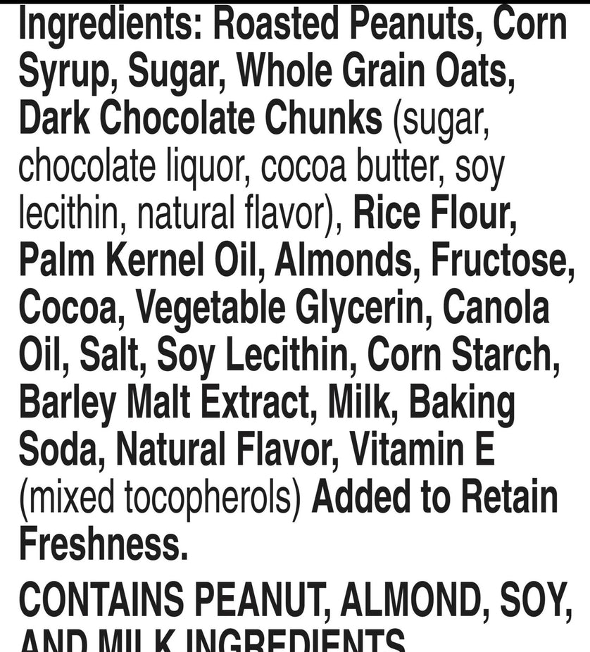 Sweet & Salty Nut Dark Chocolate, Peanut & Almond Granola Bars (6 CT)